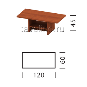 Квадро (Kvadro) КВ5-12 | Журнальный столик 120х60х45