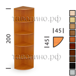 Стеллаж угловой СФ66